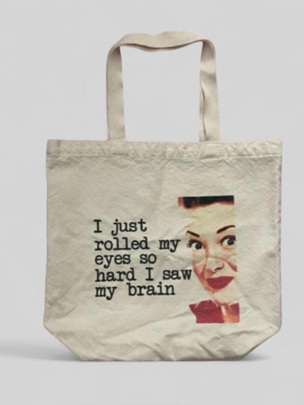 ECOBAGS Organic Cotton Sarcastic Graphic Canvas Tote Bag